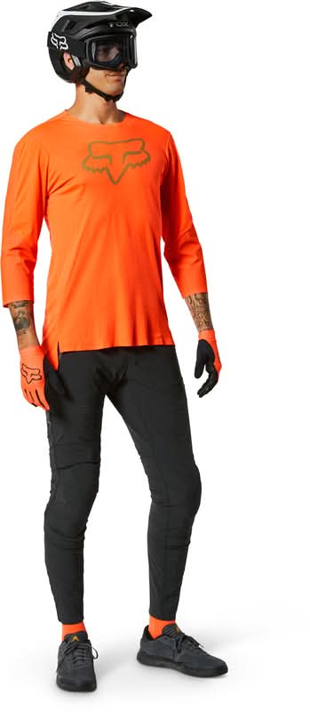 Koszulka Rowerowa Fox Flexair 3/4 Delta Fluo Orange 3 228282_ZAL480410.jpg