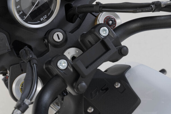 ZESTAW PODWYŻSZAJĄCY KIEROWNICĘ SW-MOTECH H=30 MM. BMW R12 G/S (25-) BLACK 5