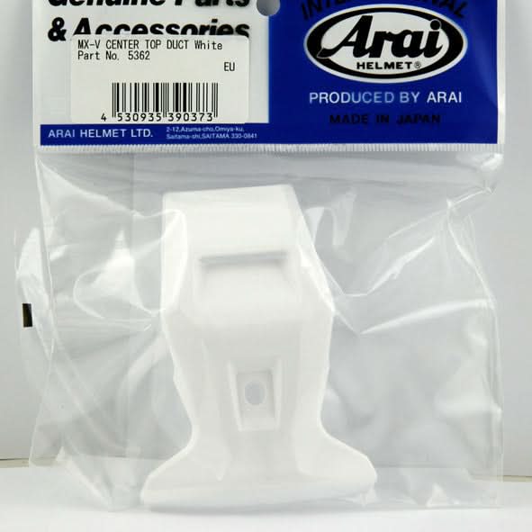 WLOT POWIETRZA CENTRALNY TYLNY (ŚRODKOWA CZĘŚĆ) ARAI DO KASKU MX-V WHITE 1