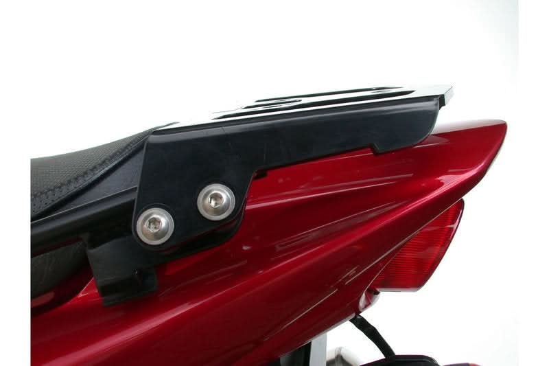 STELAŻ POD PŁYTĘ MONTAŻOWĄ KUFRA ALU-RACK SW-MOTECH YAMAHA FZS 1000 FAZER (00-04) BLACK 1