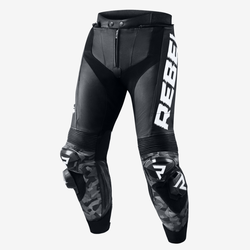 Spodnie motocyklowe skórzane Rebelhorn Rebel Black White 6 240307_ZAL480429.png