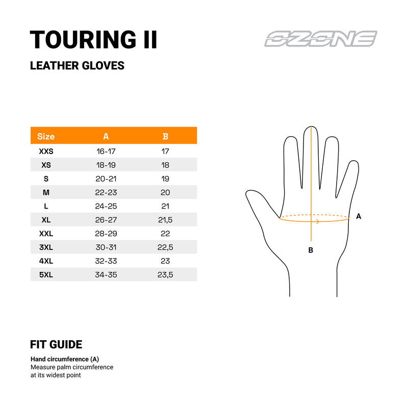 Rękawice Motocyklowe Ozone Touring 2 Black 13 176371_ZAL642347.jpg