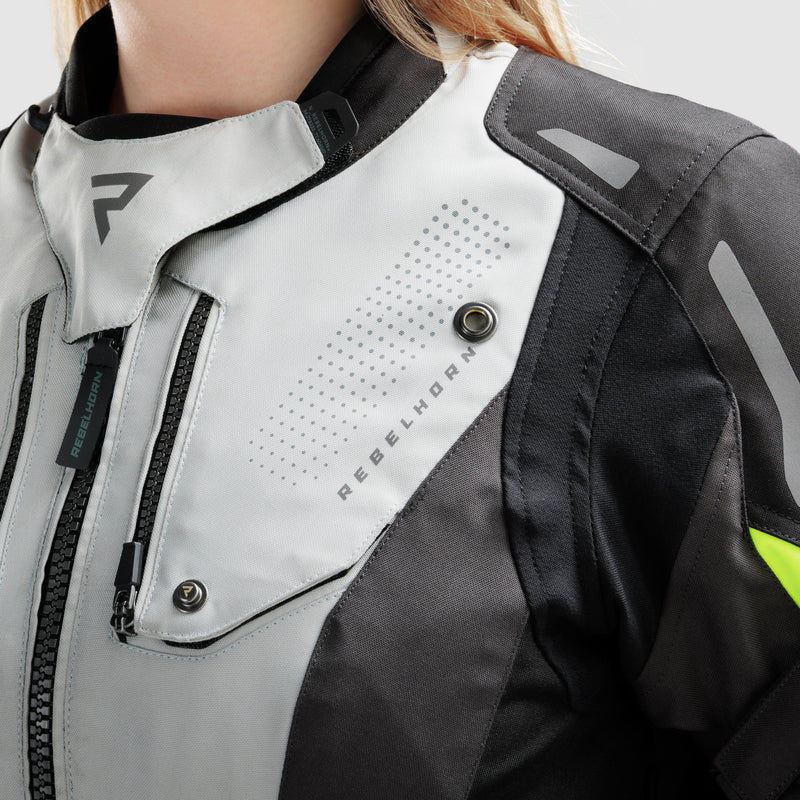 Kurtka motocyklowa tekstylna damska Rebelhorn Hiker 4 Black Grey Fluo Yellow 32 293599_ZAL707389.jpg