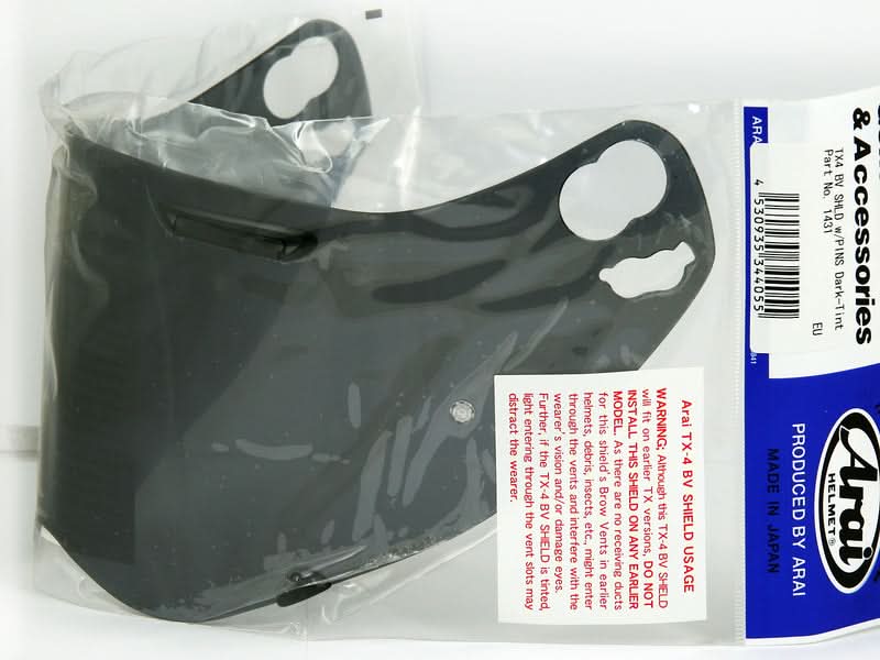 SZYBA ARAI Z PINAMI DO KASKU TOUR-X 4 DARK SMOKE 1