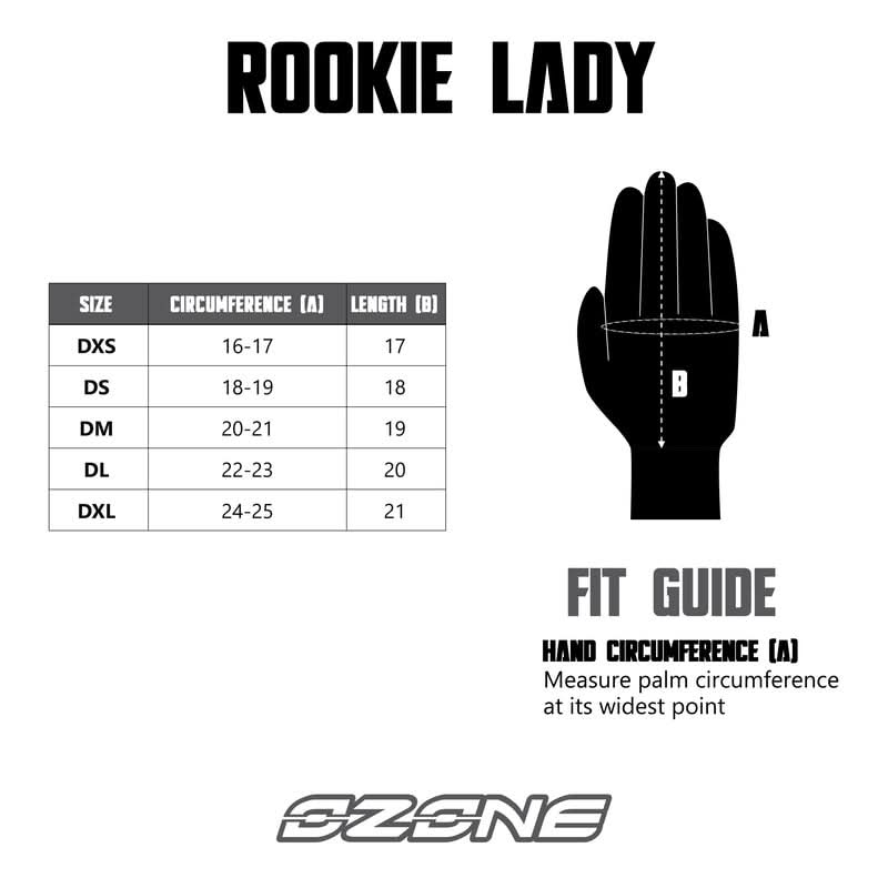 Rękawice Skórzane Ozone Rookie Lady Black 9 165354_ZAL396612.jpg