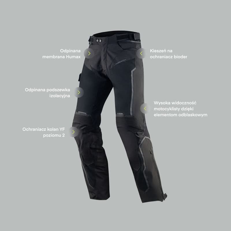 Spodnie motocyklowe tekstylne damskie Rebelhorn Hiflow 4 Black 5 214511_ZAL521336.jpg