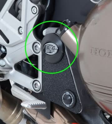 ZAŚLEPKA RAMY RG RACING PRAWA GÓRA HONDA VFR800 14-, CROSSRUNNER 15- 1