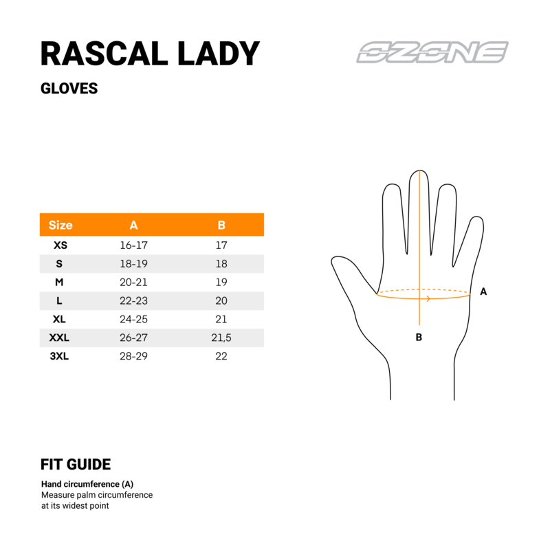Rękawice Skórzane Ozone Rascal Lady Black 7 207468_ZAL605969.png