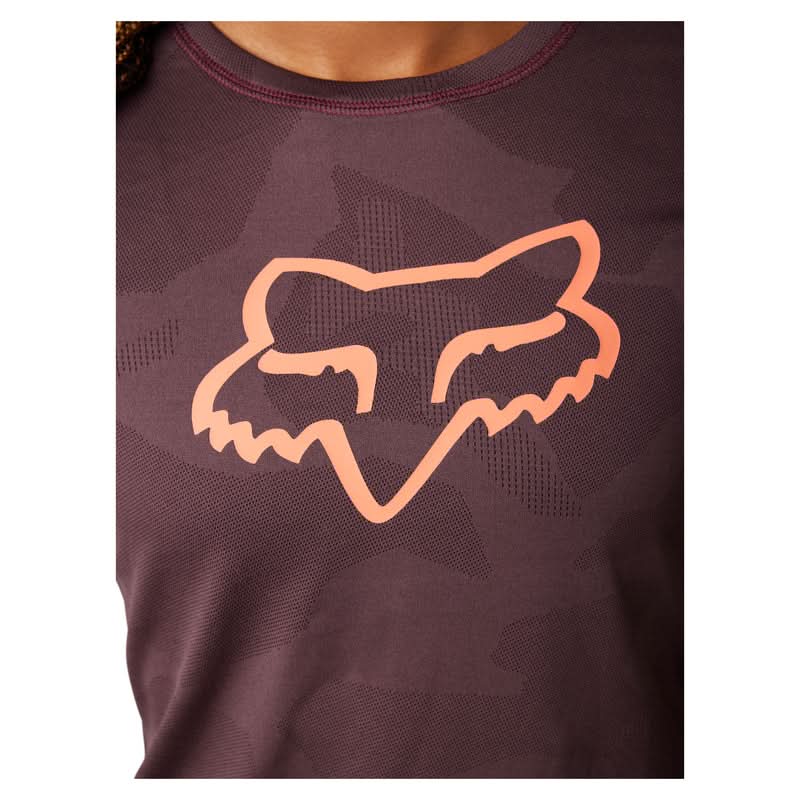 Koszulka Rowerowa z Długim Rękawem Fox Lady Ranger Tru Dri Dark Maroon 5 261533_ZAL560271.jpg
