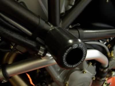 CRASHPADY CLASSIC RG RACING MV AGUSTA BRUTALE LOWERS BLACK 1
