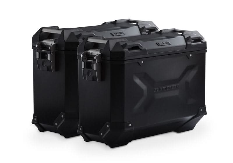 ZESTAW KUFRÓW BOCZNYCH TRAX ADV I STELAŻY SW-MOTECH MOTO MORINI X-CAPE 650 (21-)BLACK 37/37L 1