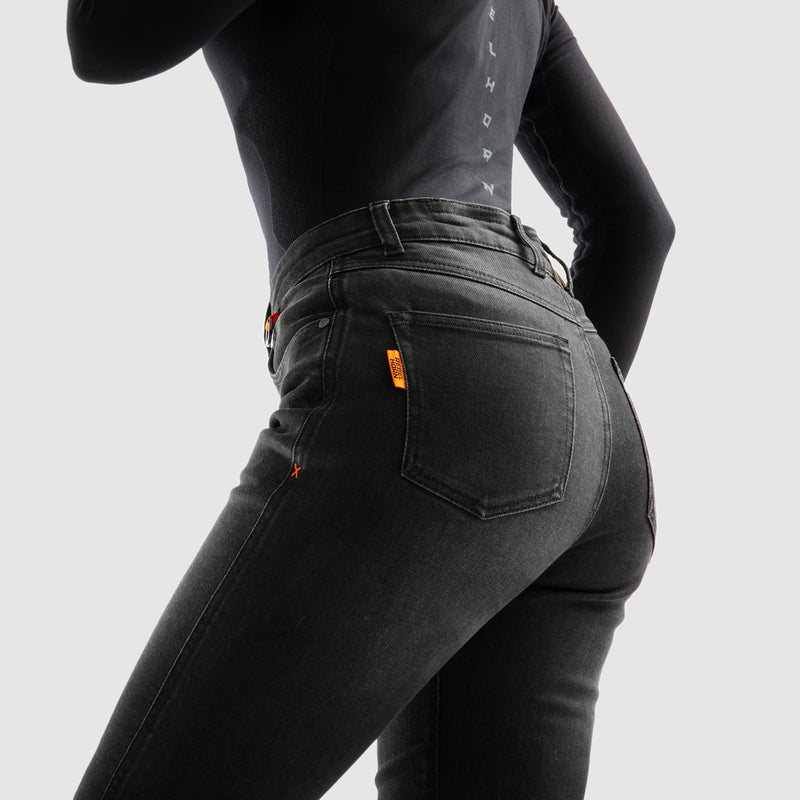 Jeansy motocyklowe damskie Rebelhorn Bronco Washed Black Monolayer 16 323137_ZAL764254.jpg