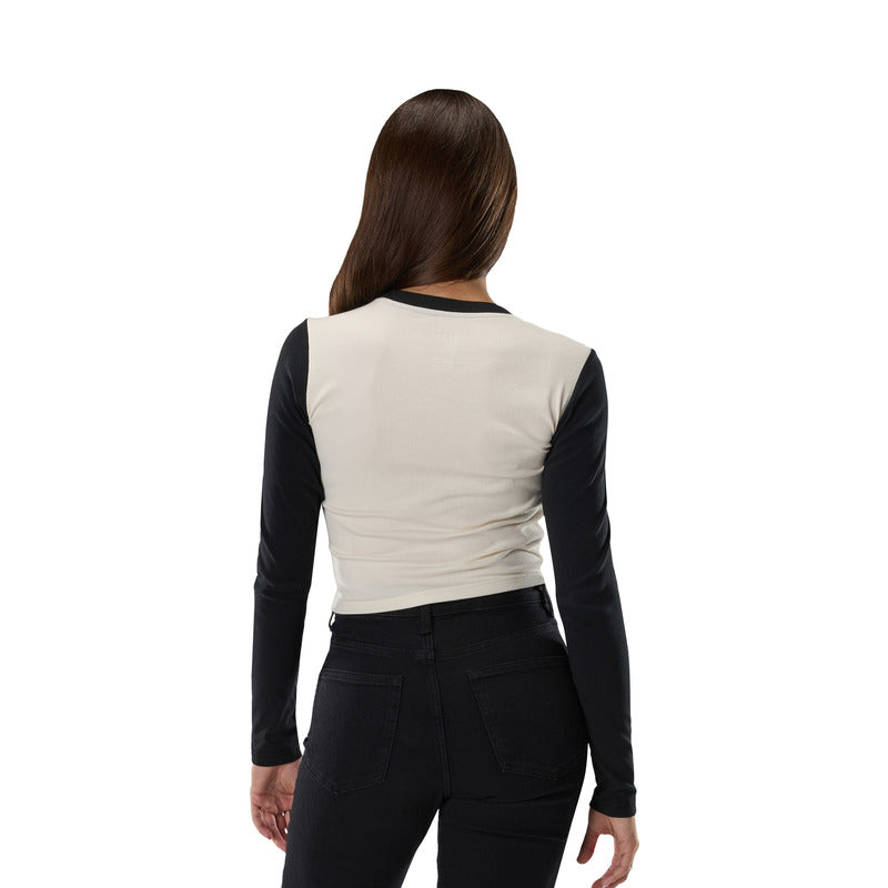 Koszulka z długim rękawem Damska FOX Coldpress Rib Ls Pearl White 7 360447_ZAL917627.jpg