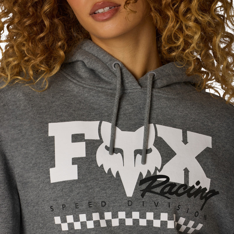 Bluza z kapturem Damska FOX Checker Fleece Po Heather Graphite 9 351523_ZAL860697.jpg