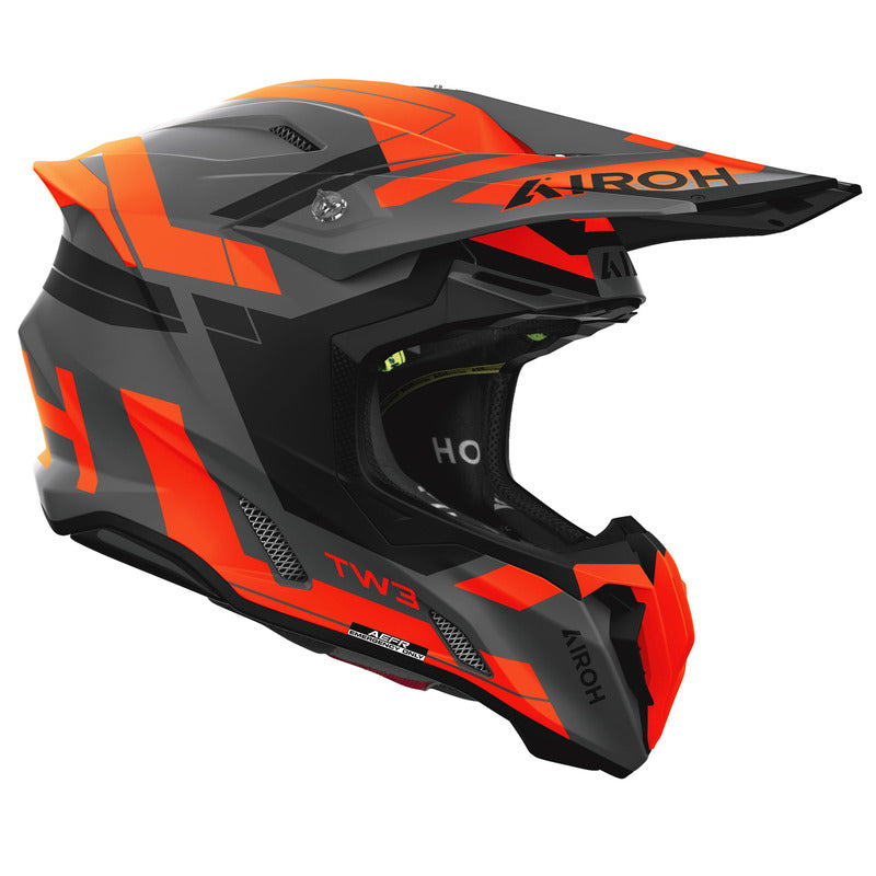 KASK MOTOCYKLOWY AIROH TWIST 3 DYNASTY ORANGE MATT L 1