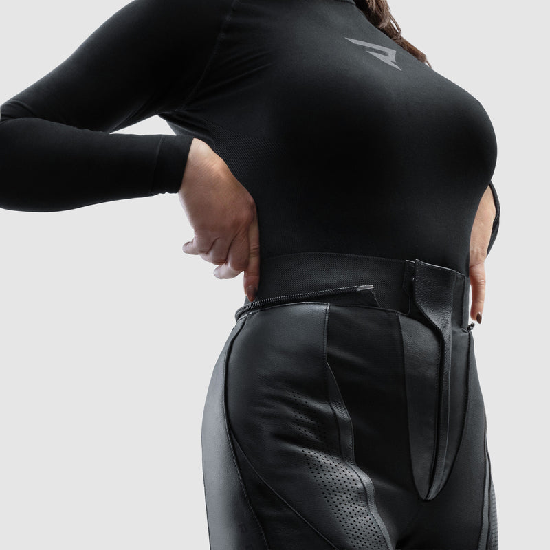Spodnie motocyklowe skórzane damskie Rebelhorn Diva Black (Długa Nogawka) 35 349577_ZAL898507.jpg