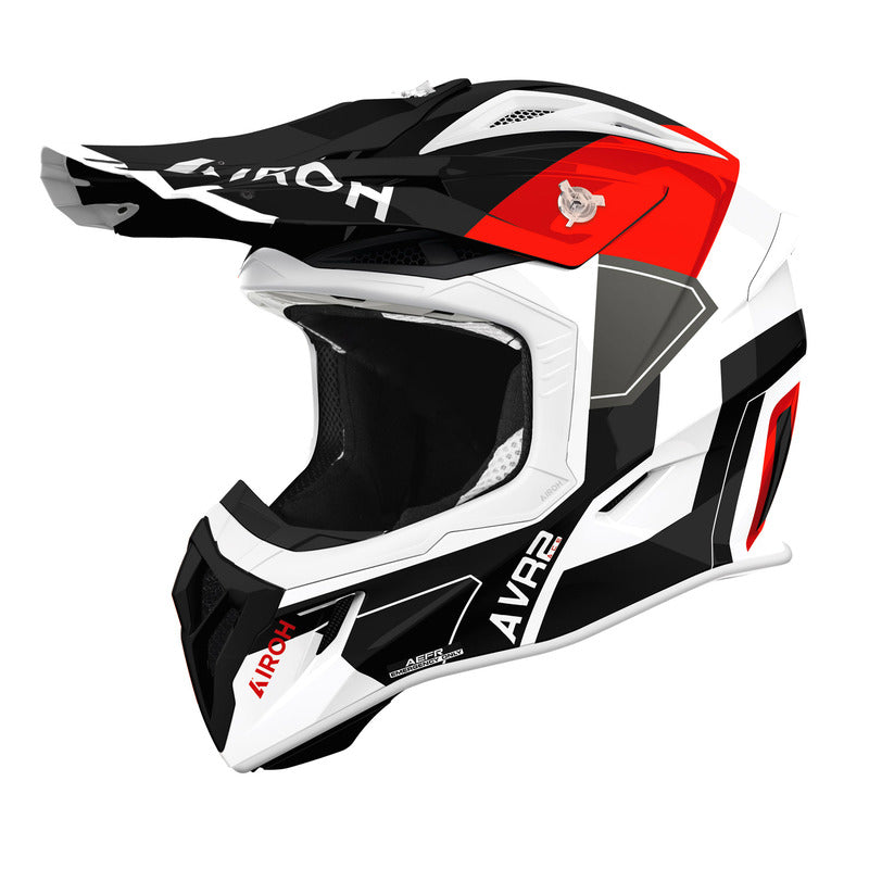 KASK MOTOCYKLOWY AIROH AVIATOR ACE 2 SHIELD RED GLOSS XL 1