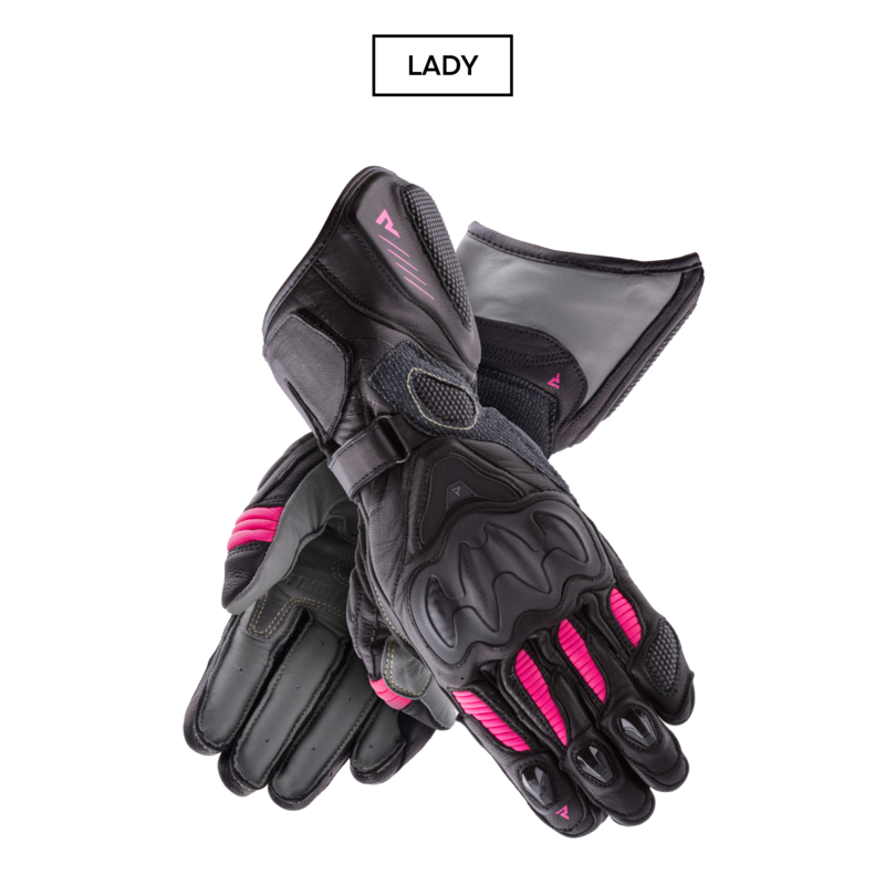 Motocyklowe Rękawice Skórzane Rebelhorn Rebel Lady Black/Pink 1 200947_ZAL618046.png