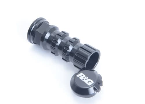 PODNÓŻEK WYŚCIGOWY RG RACING KRÓTKI, NIERUCHOMY, PERFOROWANY BLACK 3