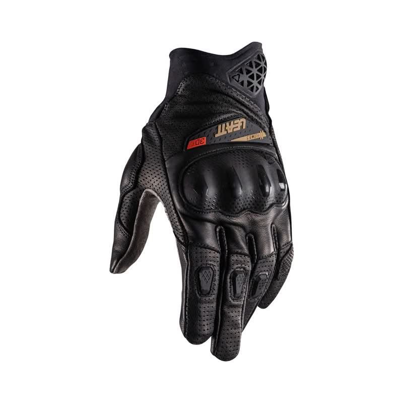 RĘKAWICE MOTOCYKLOWE LEATT ADV X-FLOW 8.5 STEALTH SHORT BLACK GREY M 3