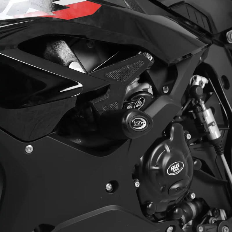 CRASHPADY RG RACING AERO STYLE FOR BMW S1000RR 23- & M1000R 23- (SYMMETRICAL KIT) WHITE 1