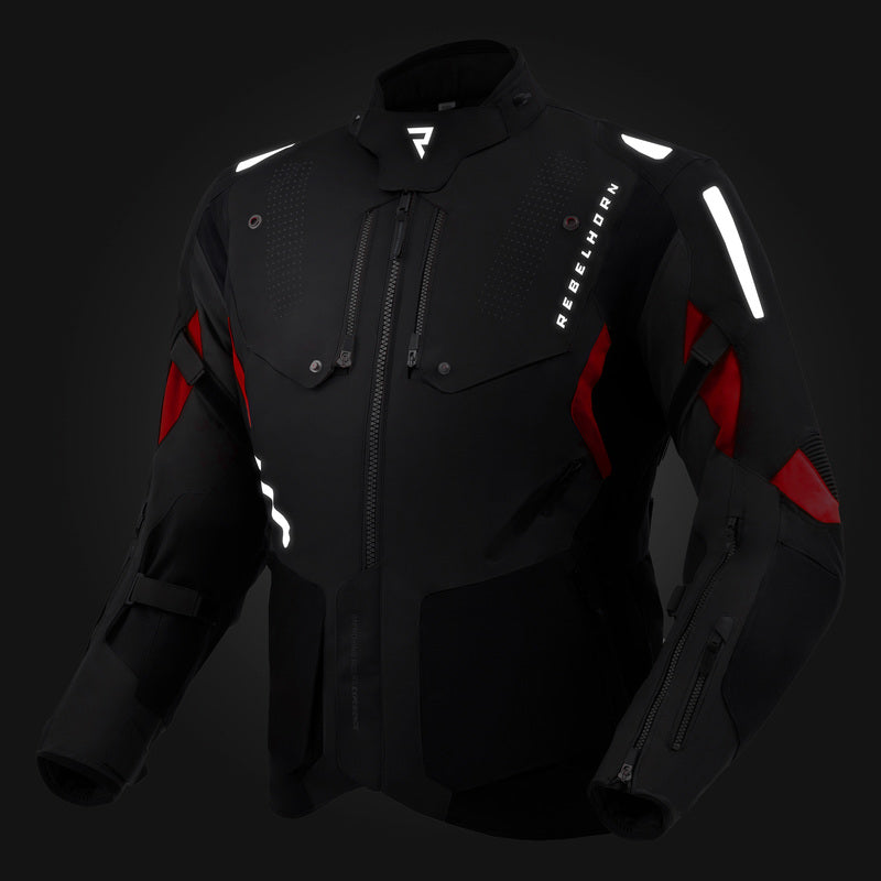 Kurtka motocyklowa tekstylna Rebelhorn Hiker 4 Black Dark Grey Red 30 348622_ZAL885159.jpg