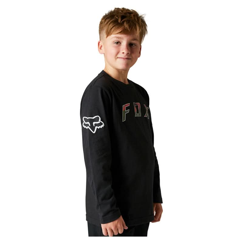 Koszulka z Długim Rękawem Fox Junior Bnkr Black 3 230946_ZAL450396.jpg