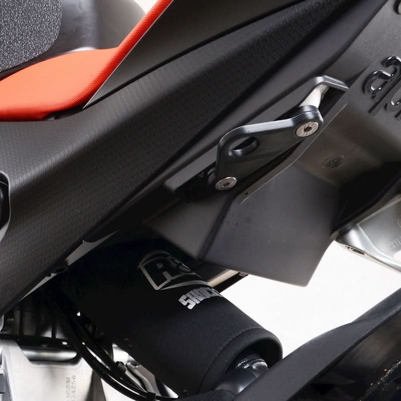 UCHWYTY NA PASY TRANSPORTOWE RG RACING, 2 SZT APRILIA RS660 21-/660 TUONO 21- BLACK 1