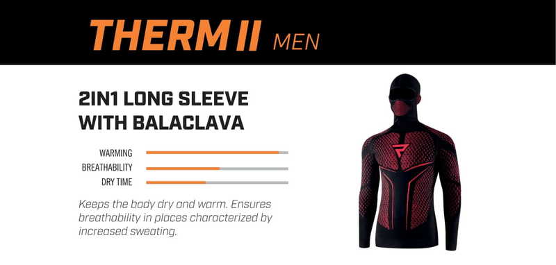 Koszulka Termoaktywna z Kominiarką Rebelhorn Therm II Black/Red z Długim Rękawem 5 225788_ZAL473629.jpg