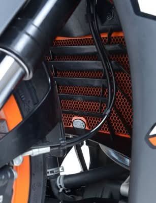 OSŁONA CHŁODNICY RG RACING KTM 390 DUKE -16, RC390 -21, RC125/200 ORANGE 11