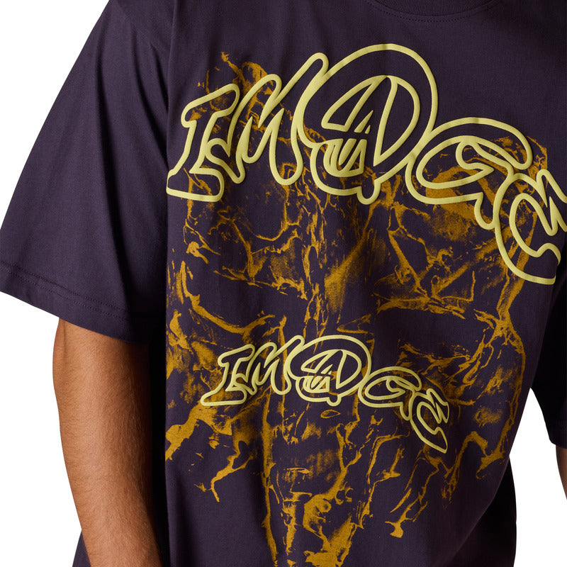 T-Shirt FOX Image Print Plum Oversized Perfect 7 351378_ZAL869045.jpg