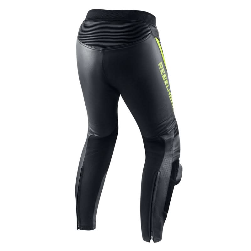 Spodnie motocyklowe skórzane Rebelhorn Fighter Black Fluo Yellow 3 213554_ZAL595817.jpg