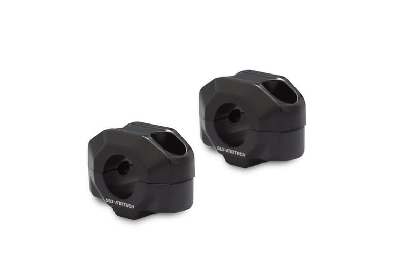 ZESTAW PODWYŻSZAJĄCY KIEROWNICĘ SW-MOTECH 22MM PODWYŻSZENIE 15MM BLACK 1