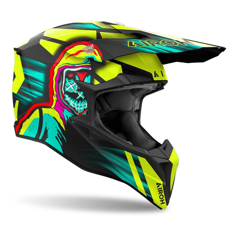Kask Motocyklowy Airoh Wraaap Cyber Yellow Matt 3 299841_ZAL669141.jpg