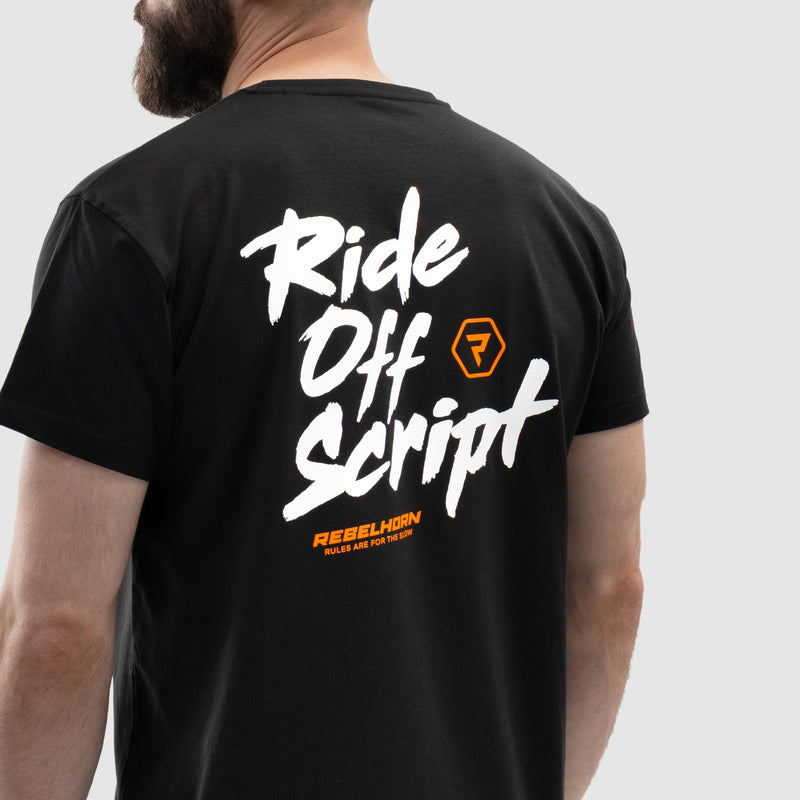 Koszulka Z Krótkim Rękawem Rebelhorn Offscript Black 25 372447_ZAL929246.jpg