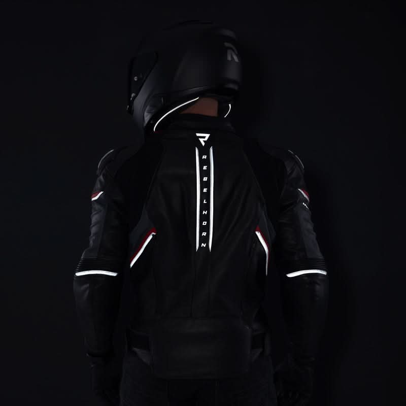 Kurtka motocyklowa skórzana Rebelhorn Veloce Black Grey Fluo Red 34 277790_ZAL678301.jpg