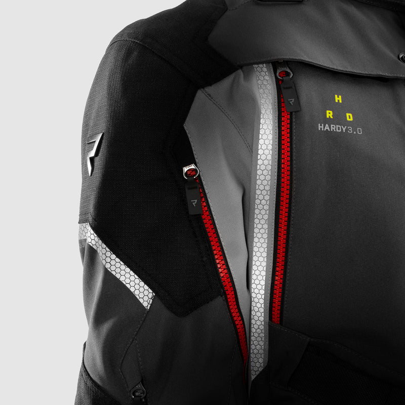 Kurtka Motocyklowa Tekstylna Rebelhorn Hardy 3.0 Dark Grey Black Fluo Yellow 63 324094_ZAL795191.jpg