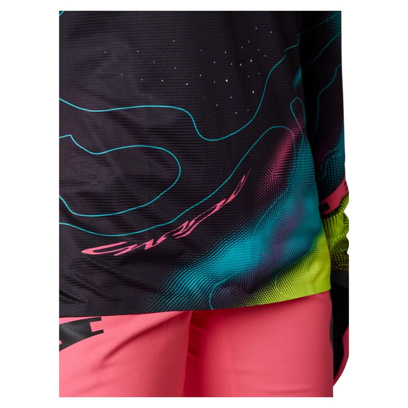 Koszulka Rowerowa z Długim Rękawem Fox Lady Flexair Lunar Black/Pink 5 261719_ZAL541246.jpg