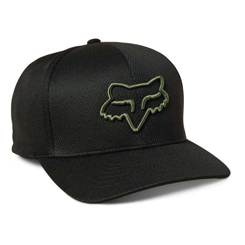 Czapka z Daszkiem Fox Lithotype Flexfit 2.0 Black/Green 1 262705_ZAL534179.jpg