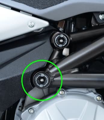 ZAŚLEPKA RAMY RG RACING PRAWA DOLNA MV AGUSTA F3 675/800, RIVALE 800, DRAGSTER 800 1