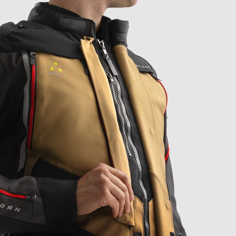 Kurtka motocyklowa tekstylna Rebelhorn Hardy 3.0 Desert Grey Red 45 324135_ZAL794673.jpg