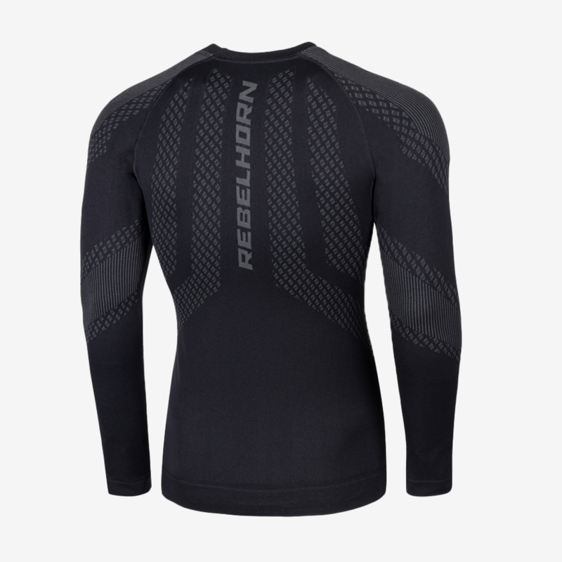 Koszulka Termoaktywna z Długim Rękawem Rebelhorn Active II Black/Grey 7 225307_ZAL456980.png