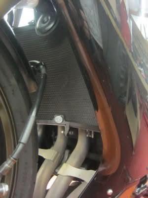 OSŁONA CHŁODNICY RG RACING KAWASAKI ZX-10R 06- 07 BLACK 1