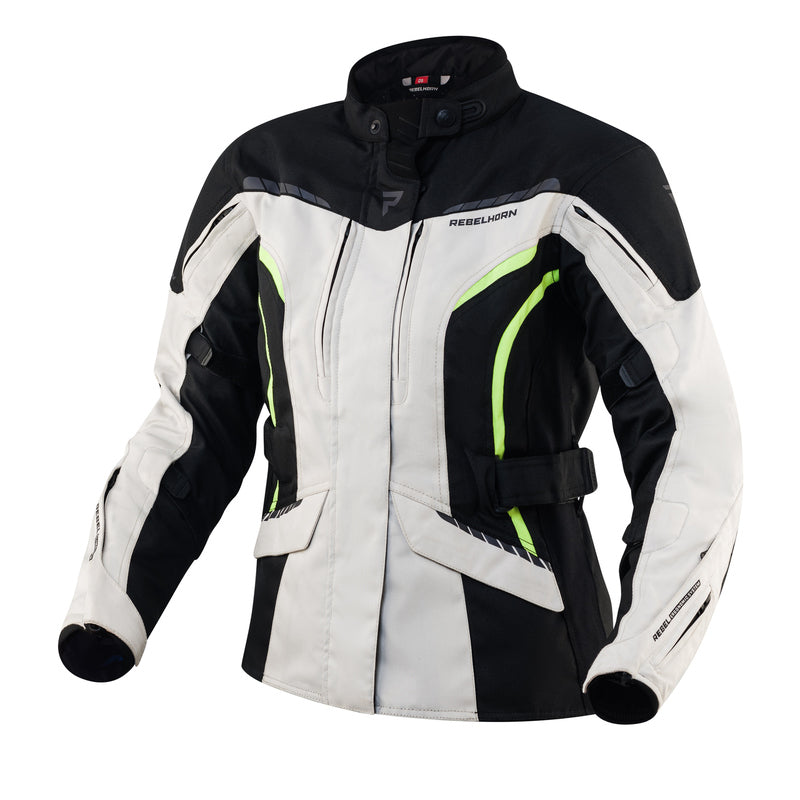 Kurtka motocyklowa tekstylna damska Rebelhorn Hiker 3 Black Grey Fluo Yellow 1 213897_ZAL614316.jpg