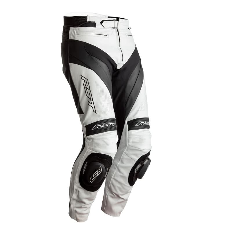 Motocyklowe Spodnie Skórzane RST Tractech Evo 4 CE White/Black (2358) 1 194108_ZAL449196.jpg