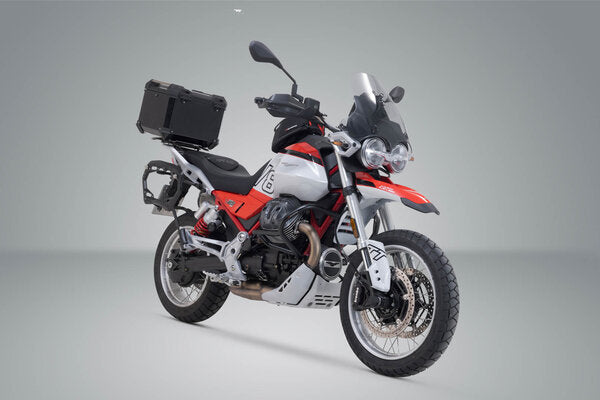ZESTAW KUFRA CENTRALNEGO TRAX ADV SW-MOTECH MOTO GUZZI V85 TT (24-) BLACK 3