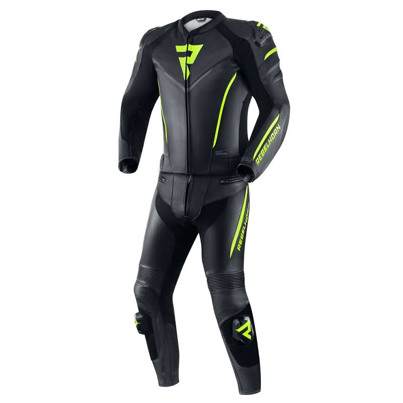 Spodnie motocyklowe skórzane Rebelhorn Fighter Black Fluo Yellow 5 213554_ZAL595827.jpg