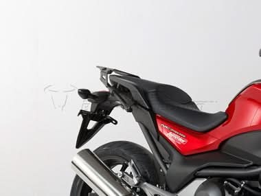 ZESTAW KUFRÓW BOCZNYCH TRAX ADV I STELAŻY SW-MOTECH HONDA NC700 S/X NC750 S/X SILVER 45/45L 3