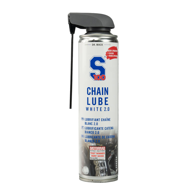 SMAR DO ŁAŃCUCHA W SPRAYU S100 CHAIN LUBE WHITE 400ML 1