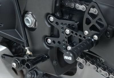 PODNÓŻKI REGULOWANE RG RACING HONDA CBR600RR 03-14, ZESTAW BLACK 1